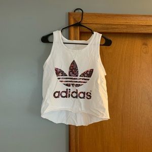 cropped adidas tank